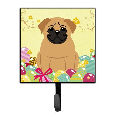 Carolines Treasures Easter Eggs Pug Brown Leash or Key Holder BB6007SH4